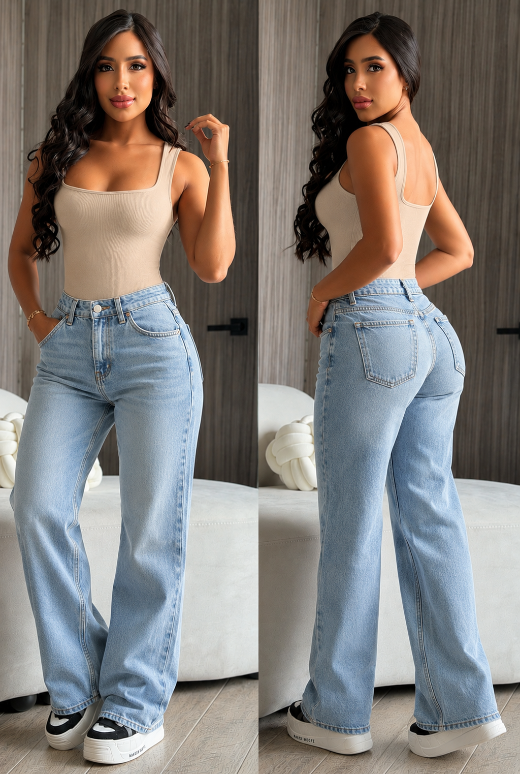 Body mujer sin manga con escote cuadrado