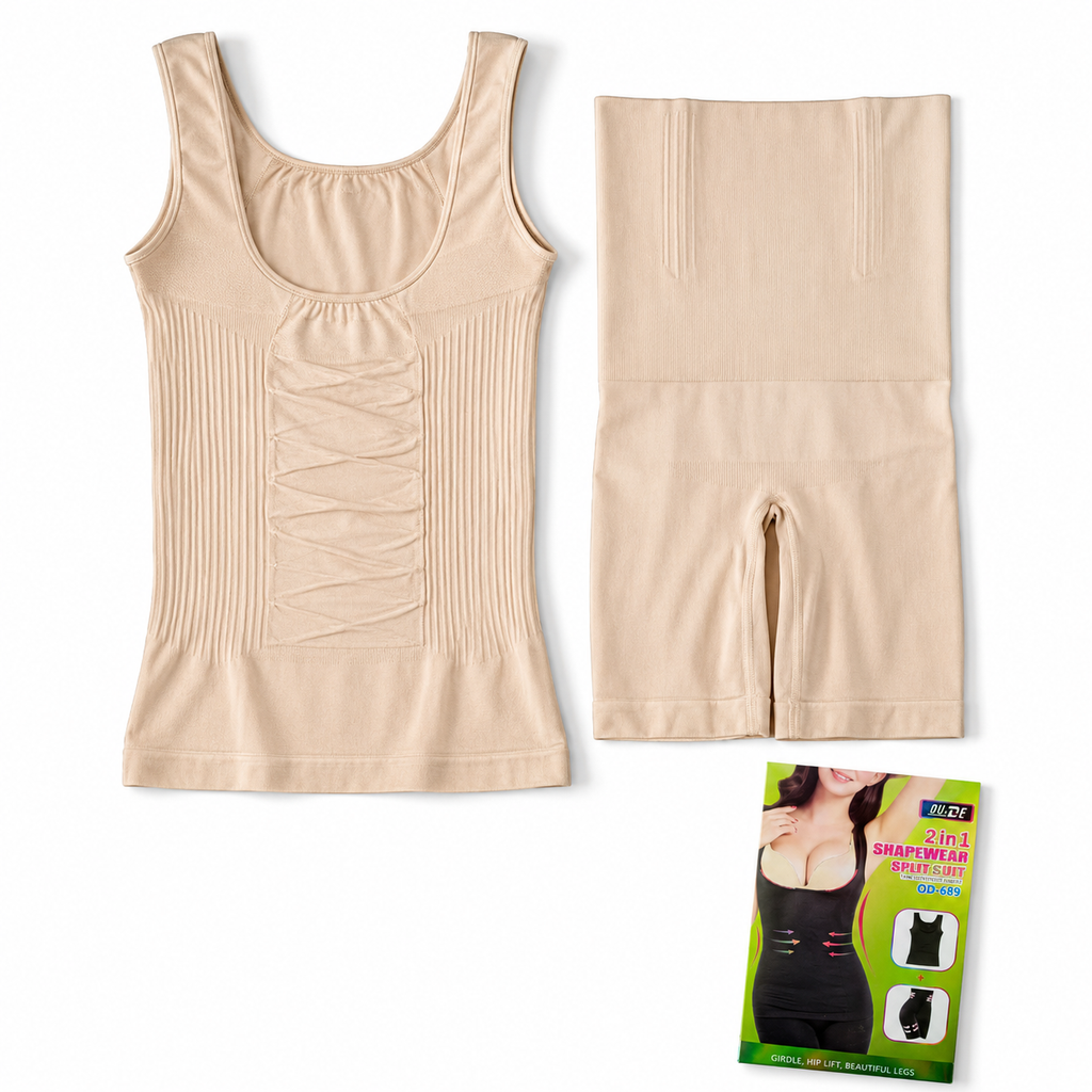 Faja moldeadora 2 en 1 beige  ( camiseta + faja )