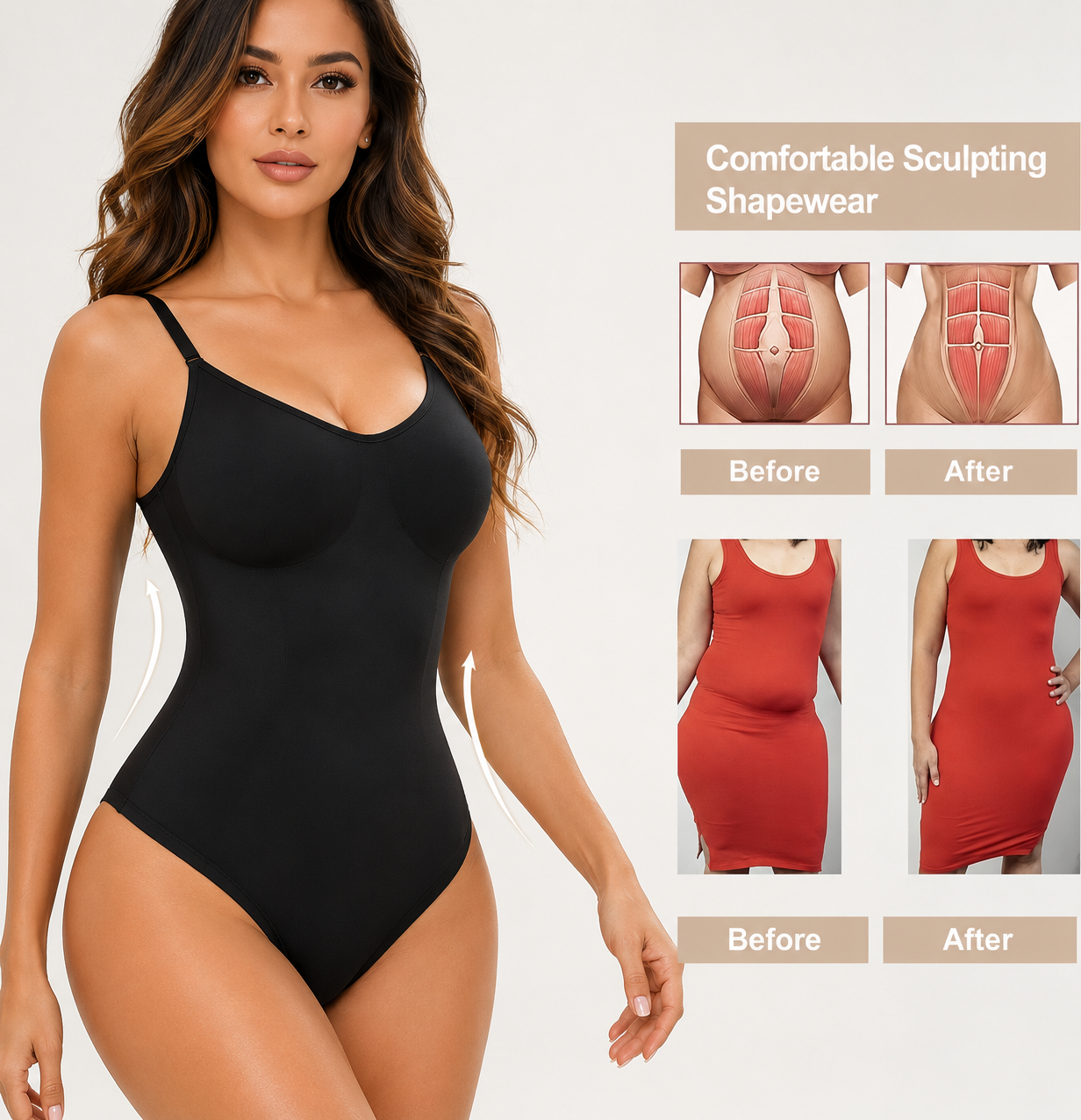 Body Reductor Mujer Negro